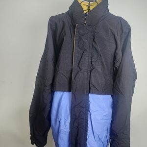 Vintage Duckster Colorblock Windbreaker Jacket XL Made in USA Streetwear 90s